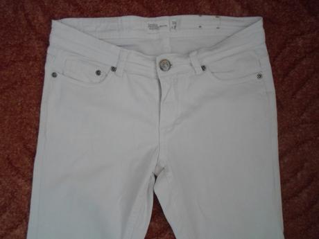 Bílé kalhoty rifle džíny, denim,38