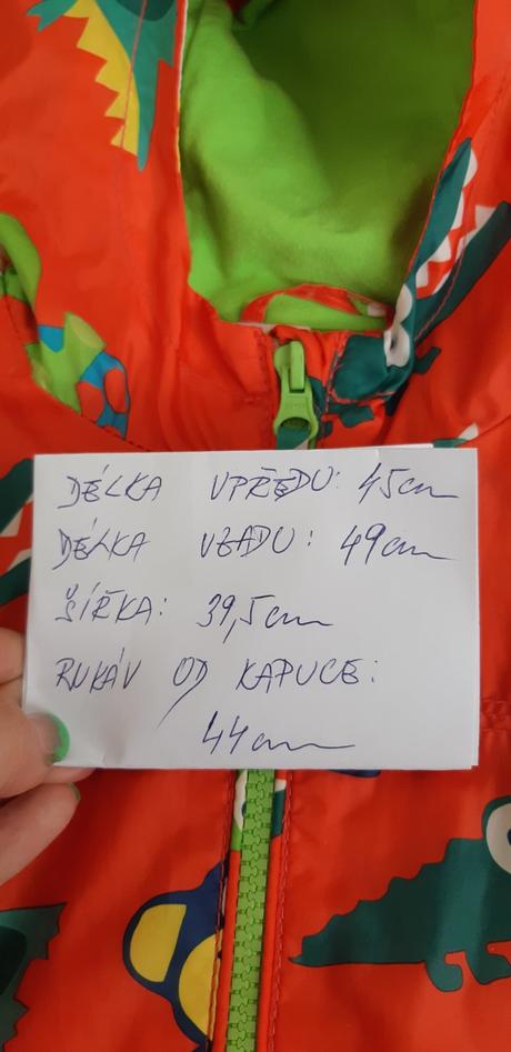 Jarní šusťáková podšitá bunda vel. 104, next,104