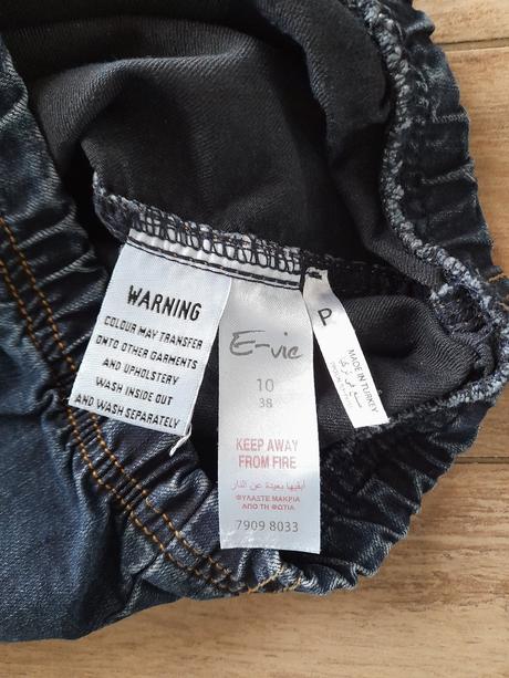 Riflové capri kalhoty/jegginy, evie,38