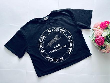 Triko crop top - v.9 /10 let, river island,140