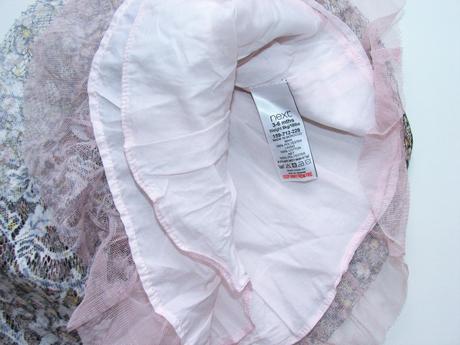 P501 tylová květovaná sukýnka vel. 68, next,68