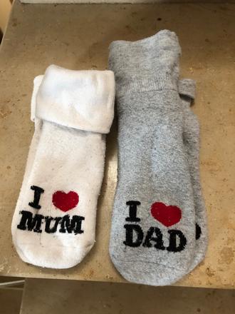 23-26 i love mum, dad ponozky frote, h&m,25