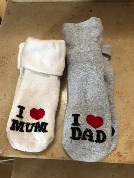 23-26 i love mum, dad ponozky frote, h&m,25