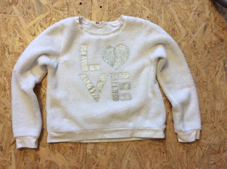 Chlupatá mikina, h&m,146