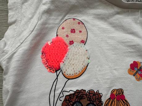 Dívčí tričko holky, měnící flitry, c&a, vel. 122, c&a,122