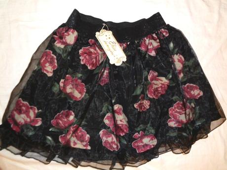 Exkluzivní slavnostní růžičková sukně, 152 / 158