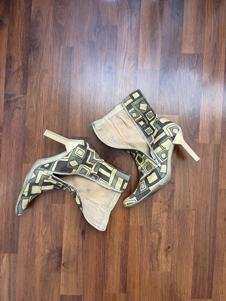 Nízké kozačky na podpatku, 40