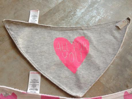 3ks bavlna bryndáčky šátky na krk next šedá růžová, 