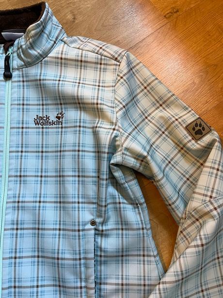 Softshellová bunda s kožíškem, jack wolfskin,l