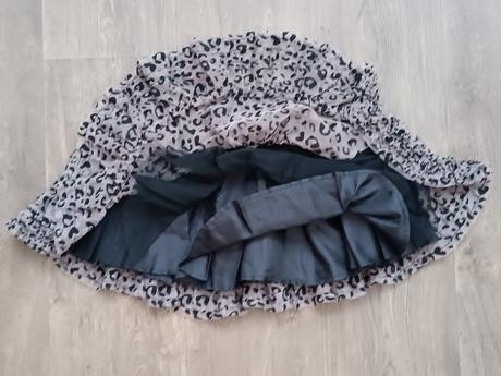 Dívčí tygrovaná sukně h&m,vel. 128(7-8 let), h&m,128