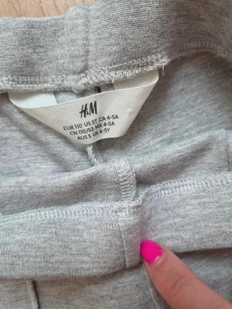 Zvonové legíny h&m, vel. 104/110, h&m,104