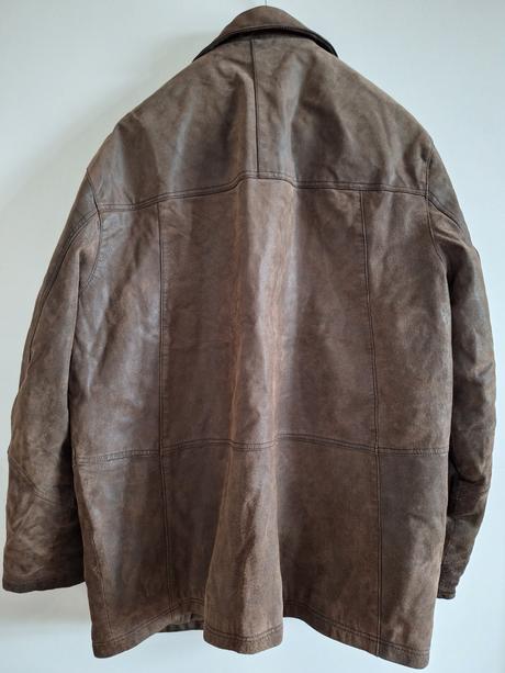 Kožená pánská bunda vel. xxl, c&a,xxl
