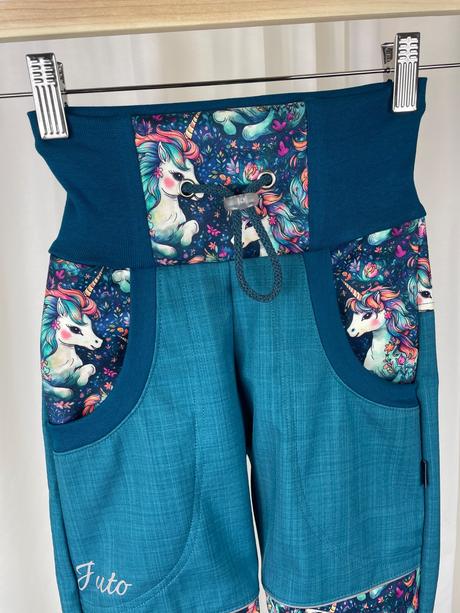 Softshellové kalhoty jednorožci 98/104, 98 / 104