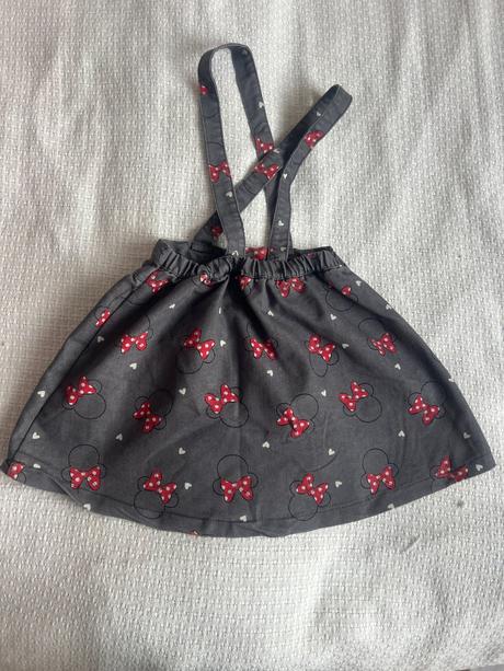 Sukně s kšandami vel. 116/122 mickey mouse/minnie, disney,116