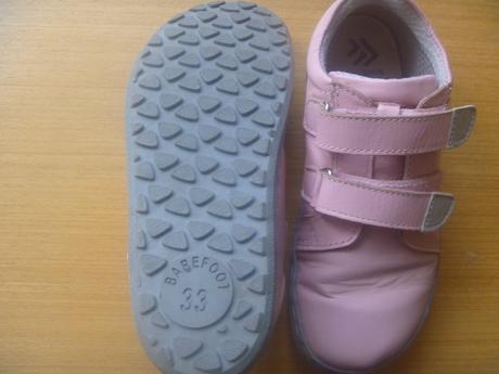 Růžové celoročky zn. barefoot vel. 33, 33