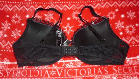 Černá krajková push-up podprsenka victorias secret, victoria's secret,75c