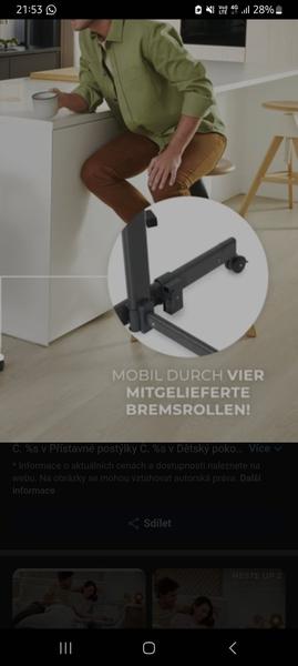 Jak správně nastavit šířku nohou postýlky Kinderkraft Neste Up 2?