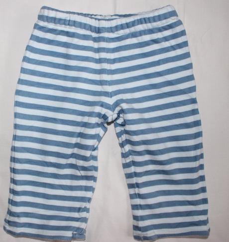 C7. pruhované teplejší tepláky 0-3 měs., marks & spencer,62