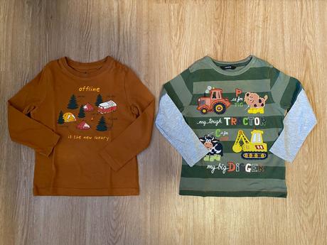 Chlapecká trika s dlouhým rukávem - vel. 3-4 roky, george,104