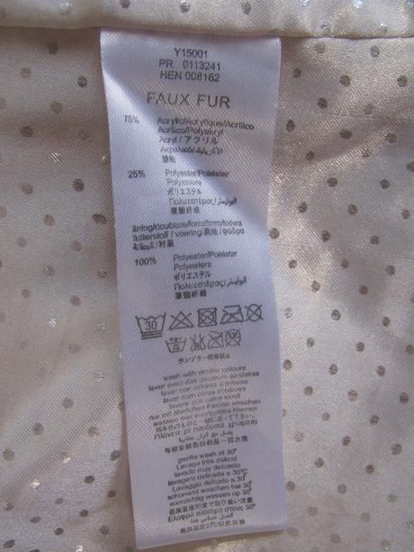 Krásná pudrová vesta z umělé kožešiny, 92