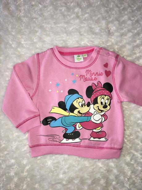 Růžová mikina s minnie disney, disney,86
