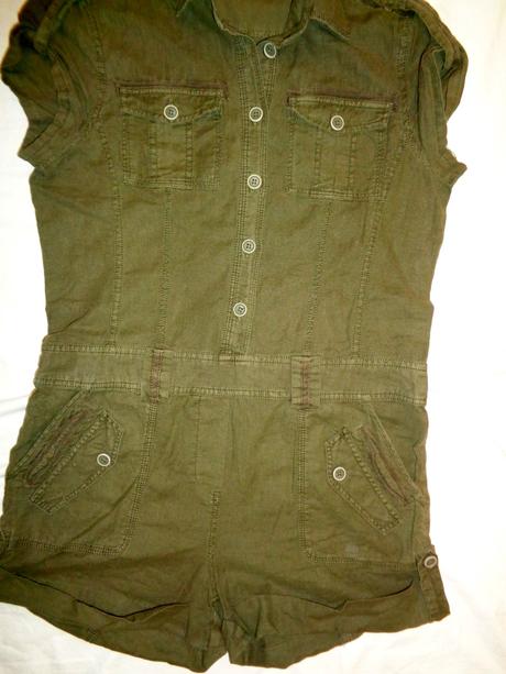 Luxusní letní khaki overal ve stylu safari, refree,m