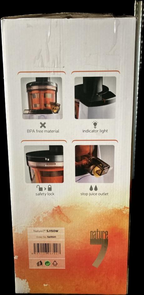 Odšťavňovač šnekový, pomaloběžný 150w nature7,
