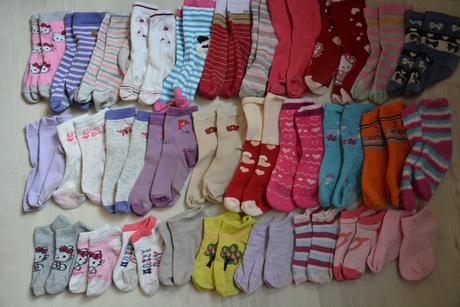 Ponožky vel. 27-30, 30 párů, 92
