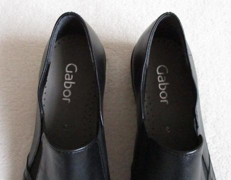 Dámské kožené polobotky černé gabor 39, gabor,39