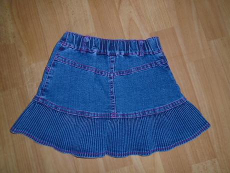 Džínová sukně vel 4-6 l, 104 / 110 / 116