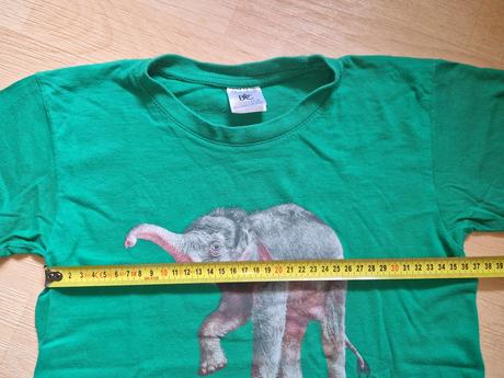 Tričko s kr.rukávem zelené slon zoo praha, 122