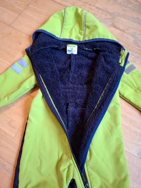 Teplý softshellový overal s beránkem, topomini,92