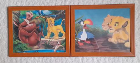Dekorace do dětského pokoje - set obrázků lví král,