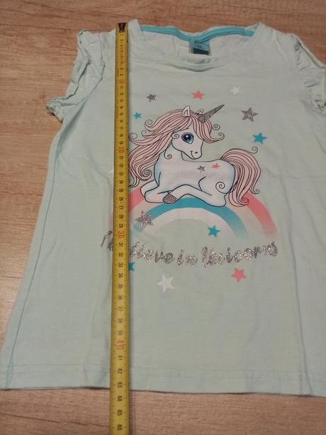 Měnící tričko a tílko jednorožec vel. 110/116, kugo,110