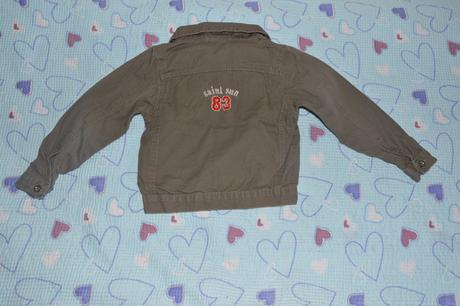 Džínová, riflová bunda, bundička, slabá, 104