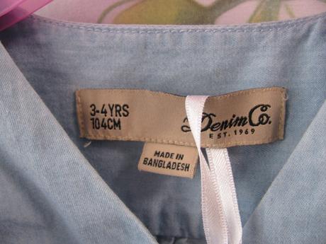 Dívčí šaty z tenké letní džínoviny denim co, denim co,104