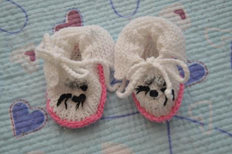 Veselé pletené bačkůrky, capáčky, ponožky, <17