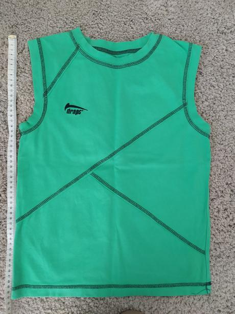 Zelené triko, draps,140