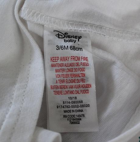 Tričko vel. 3 - 6 m, disney,68