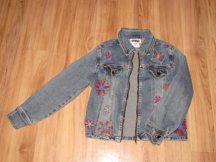 Džínová bunda vel. 7 let, 128