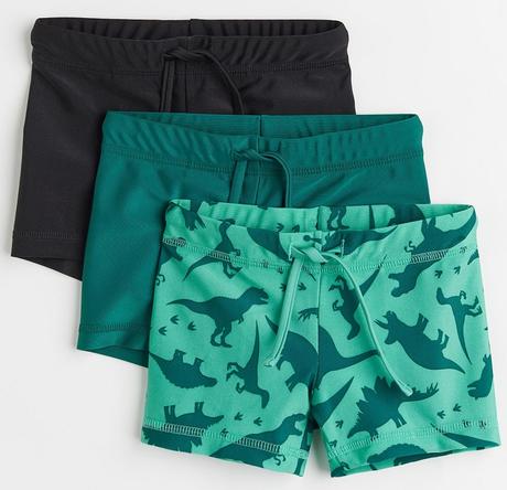 3-pack klučičí plavky h&m vel. 110/116, h&m,110 / 116