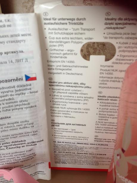 Dětská lahev zajíčci +12měs nuk  active cup 300ml, nuk