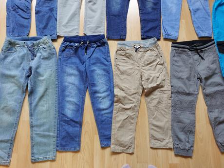 Džíny, rifle, kalhoty, vel. 128, některé nenošené, coccodrillo,128