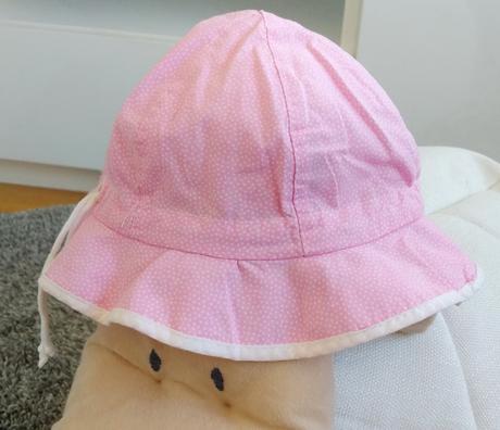 Plátěný klobouček / klobouk růžový obvod 49cm, 86