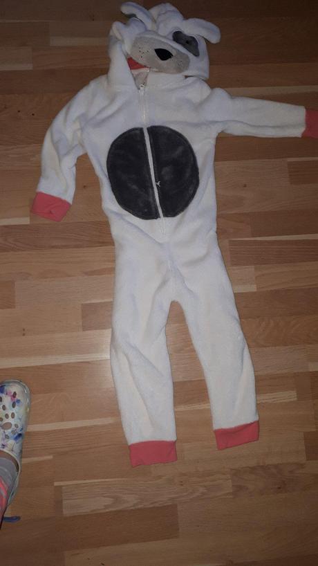 Flees,huňatý teplý overal, pyžamo pejsek, next,104