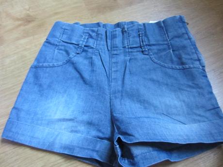 Pohodlné tenčí džínové, riflové šortky, kraťásky, h&m,92