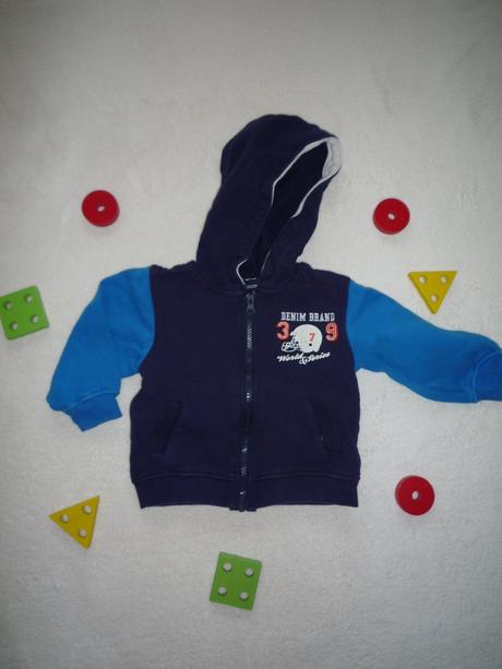 Bavlněná mikina s kapuckou, 86