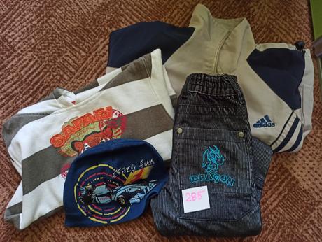 Bunda, mikina, džíny a čepice, 104–116