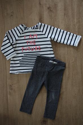 Mikina s legínama, h&m,86