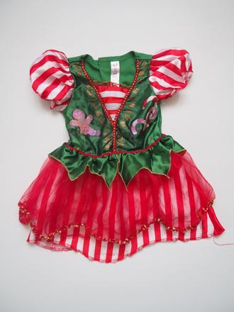 Kostým vánoční skřítek vel 98,